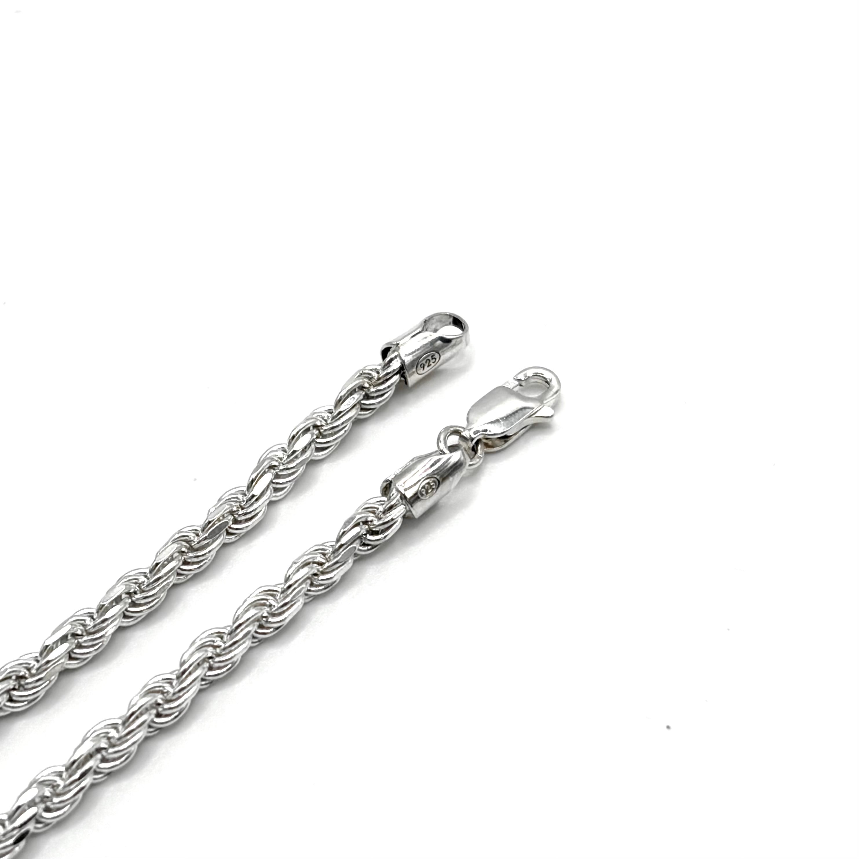 Image of Sam Ozanne Design's Silver 3mm Rope Chain Clasp