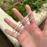 Image of Sam Ozanne Design's Silver 3mm Rope Chain in Hand