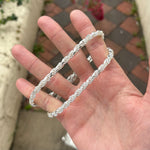 Image of Sam Ozanne Design's Silver 5mm Rope Chain in Hand