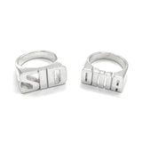 Blocky Letter ring
