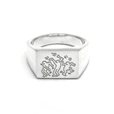 A Keith Haring Dancers Ring (O)