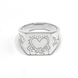 A Keith Haring Lovers Ring (Q)