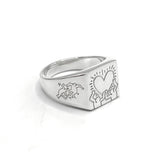 A Keith Haring Lovers Ring (Q)