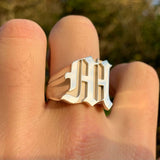 Old English Letter Ring