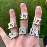 Old English Number Ring