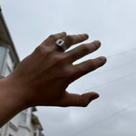 Image of Sam Ozanne Design's Silver Casio Ring on Hand