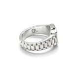 Image of Sam Ozanne Design's Silver Casio Ring Side